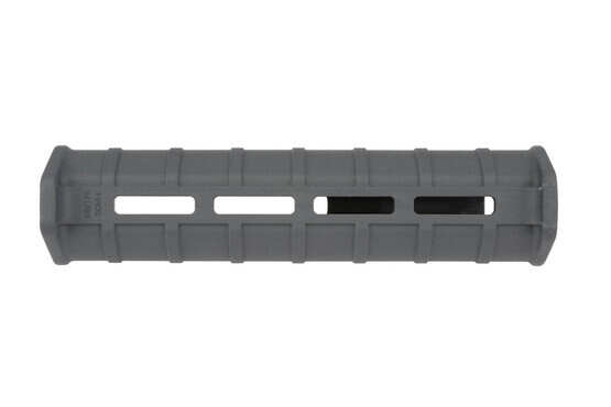 The Mossberg 590 Magpul forend features front and rear integrated hand stops